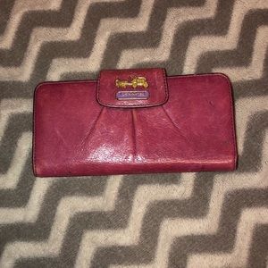Purple Coach Wallet